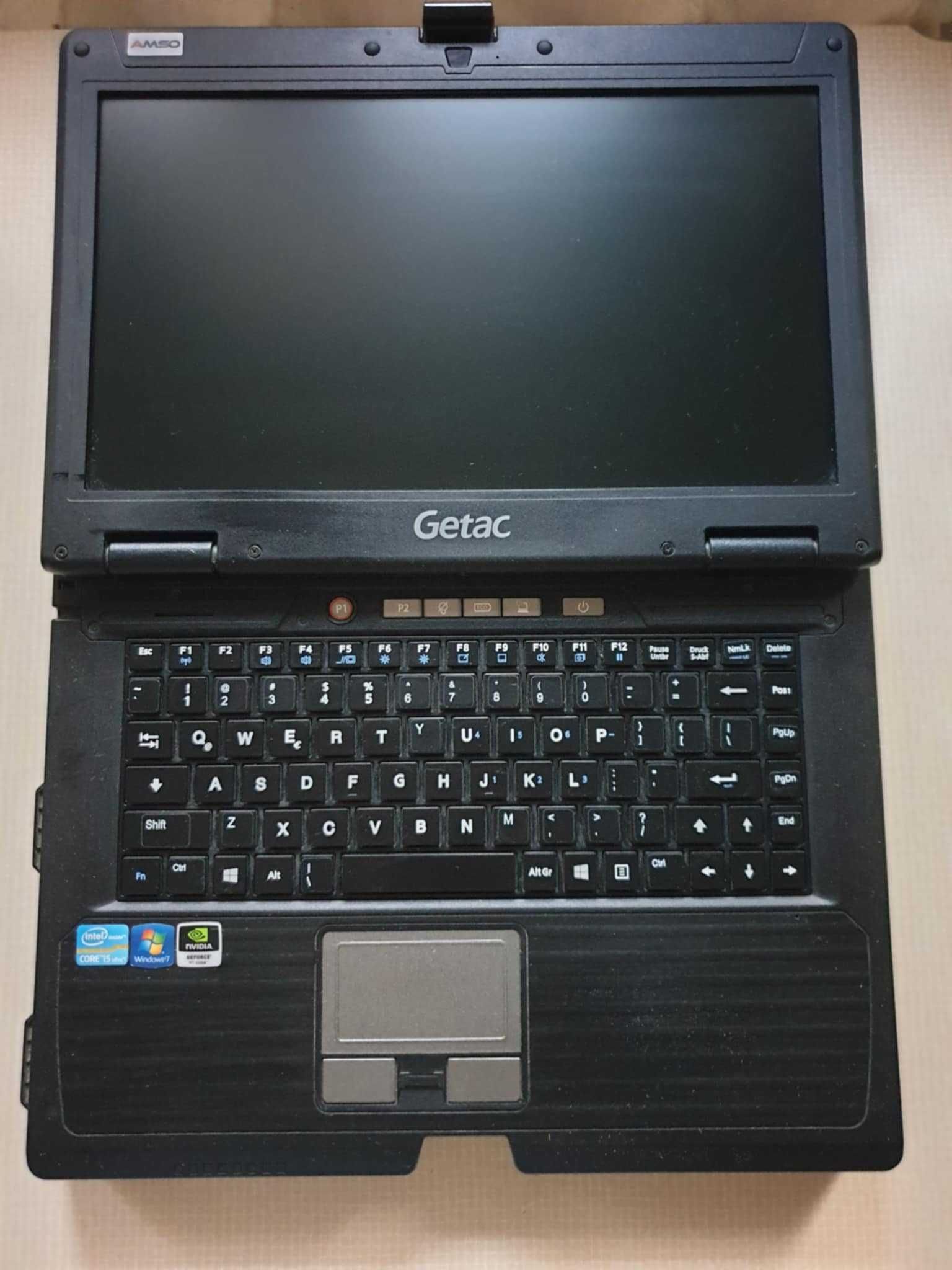 Laptop Getac S400 G2 i5-3320M 12GB 120SSD GT730M, Stacja Dokująca.