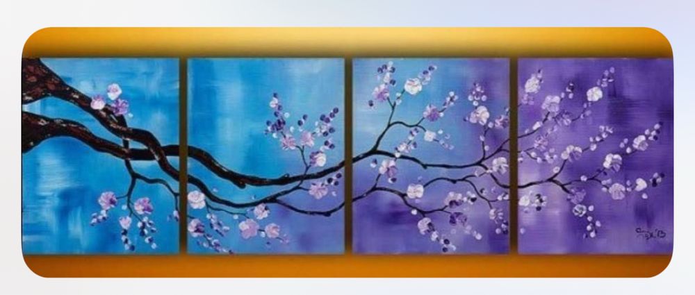 Conjunto quadros pintados