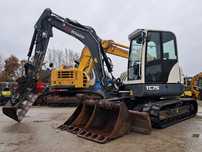 Minikoparka SCHAEFF TEREX TC 75 / 17r! / 7,5T / volvo ecr 88 yanmar