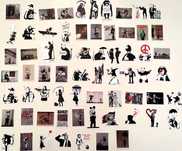Pack 67 Stickers Banksy