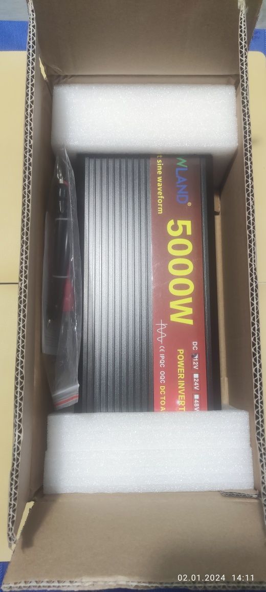 Інвертор EASUN / POWLAND 5000W (12V-220V)