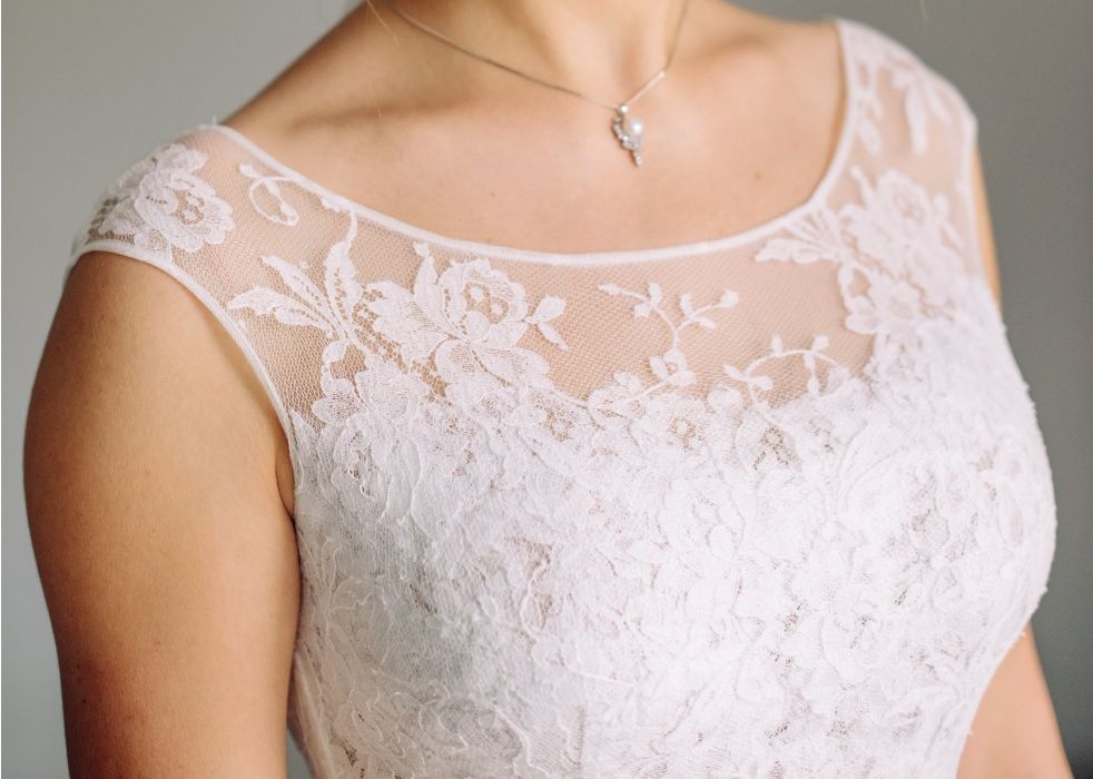 Suknia ślubna delikatna rybka Anna Kara model Valentine r. 38/36