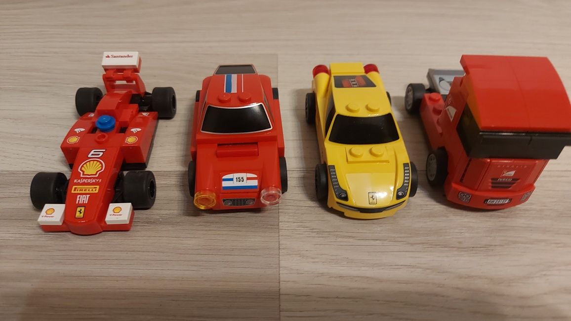 Lego Ferrari Shell 4 samochody