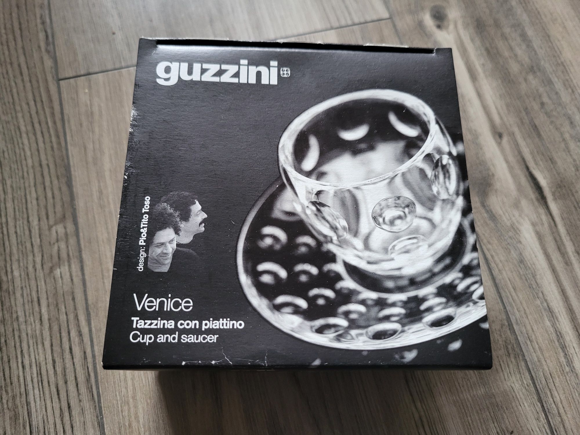 Filiżanki z podstawkami do espresso Guzzini 16 szt