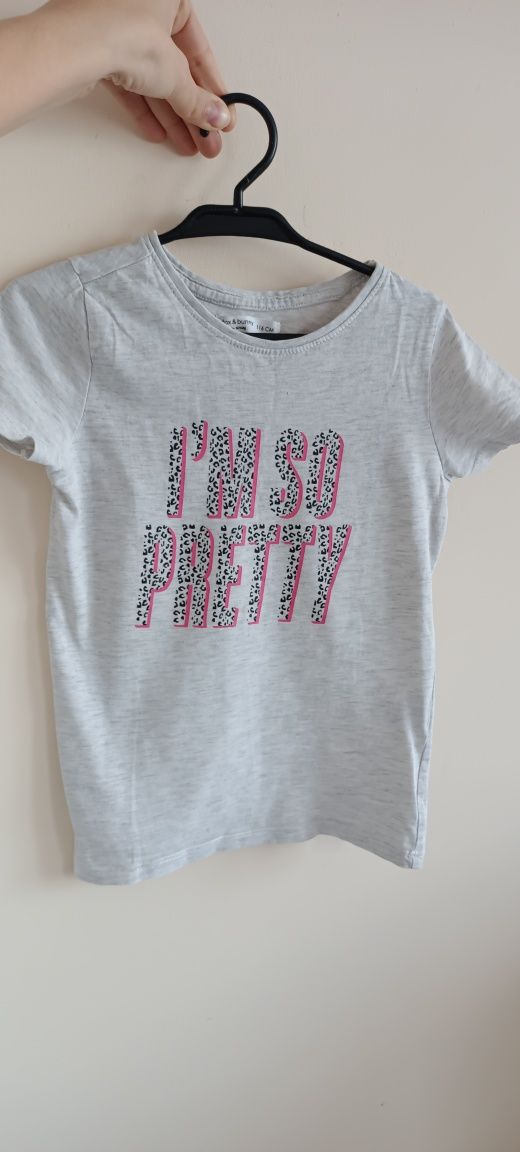 Jak nowa szara bluzka koszulka t-shirt napis panterka fox&bunny Sinsay