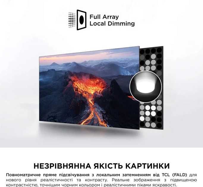 Телевізор TCL QLED  75C61B PRO (C655 Pro)