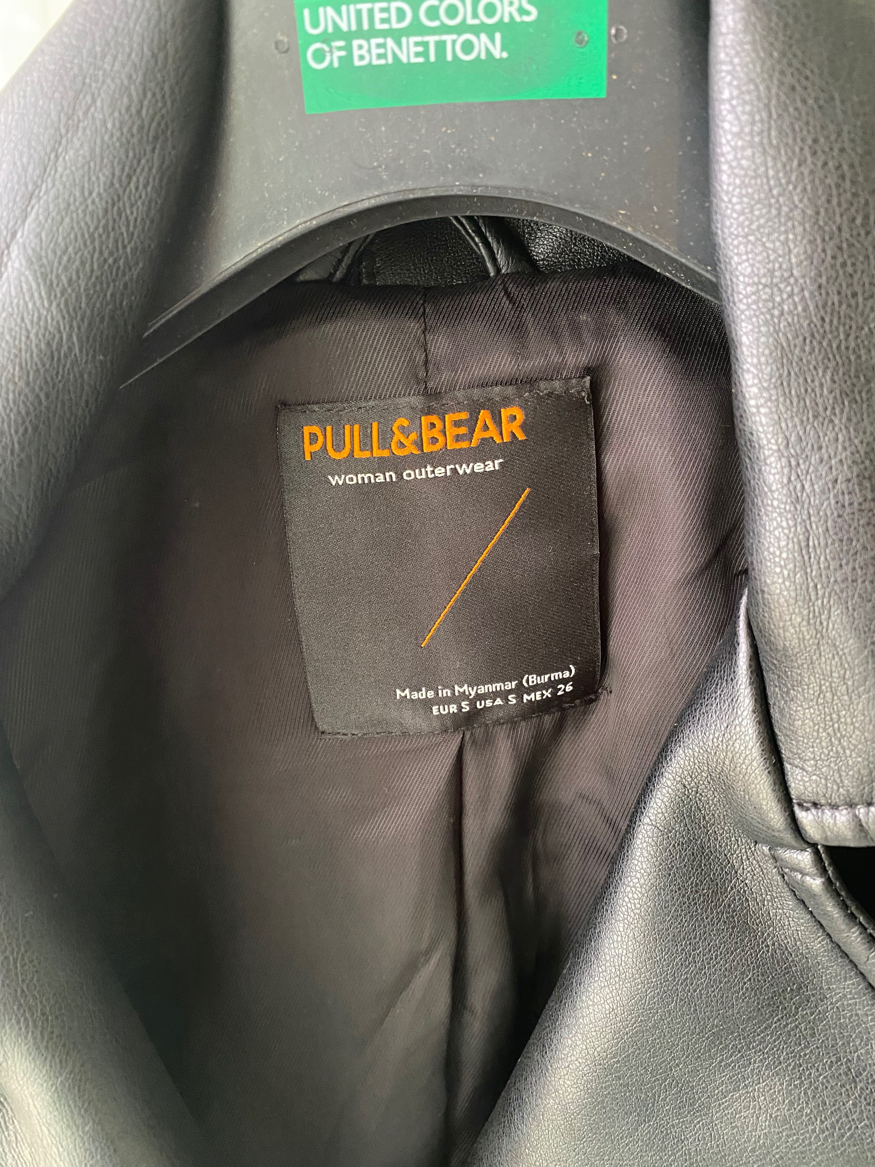 Шкіряна куртка Pull&Bear