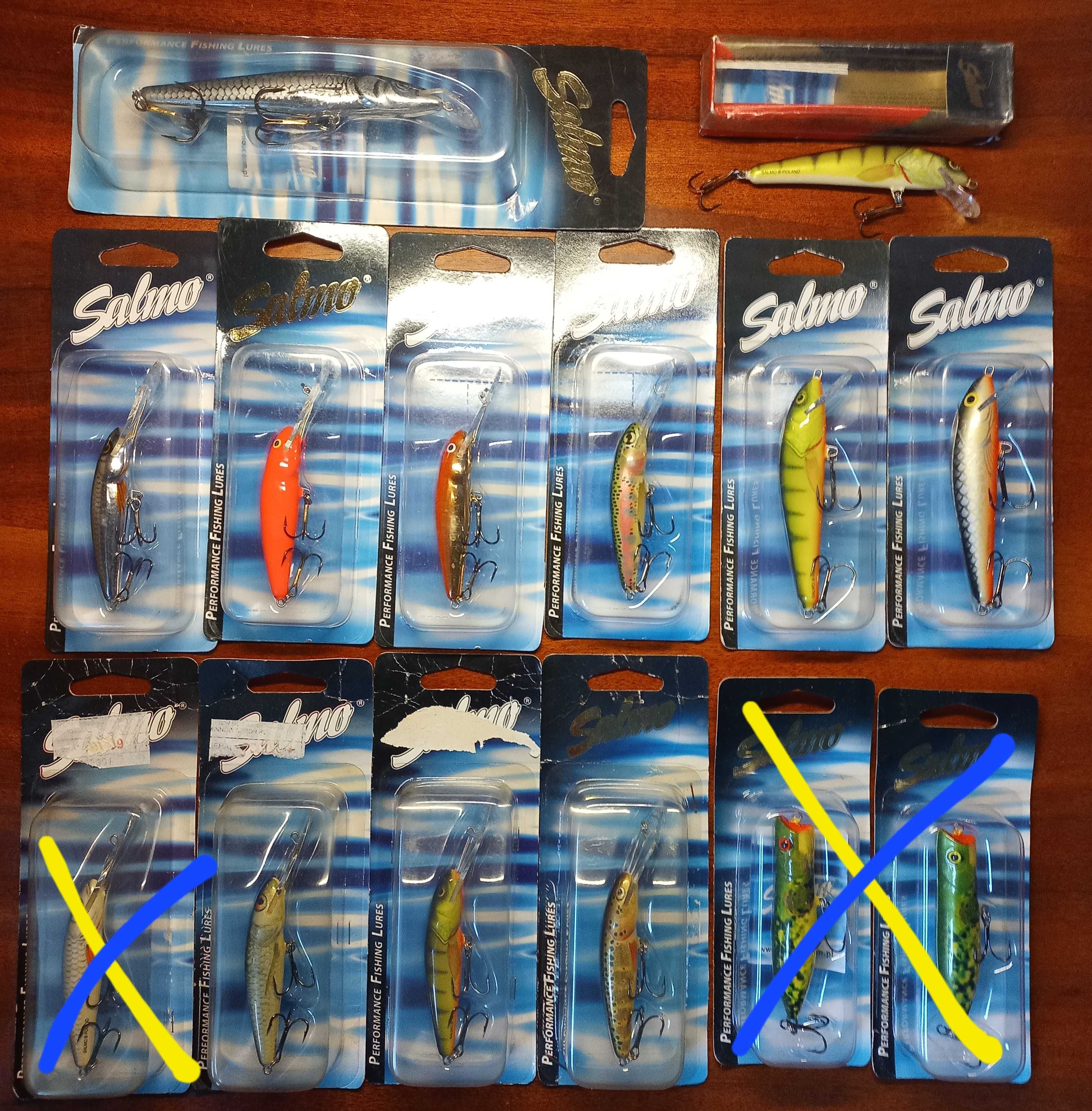 Woblery Salmo Minnow Slider Salmon Boxer Sweeper Perch Pike