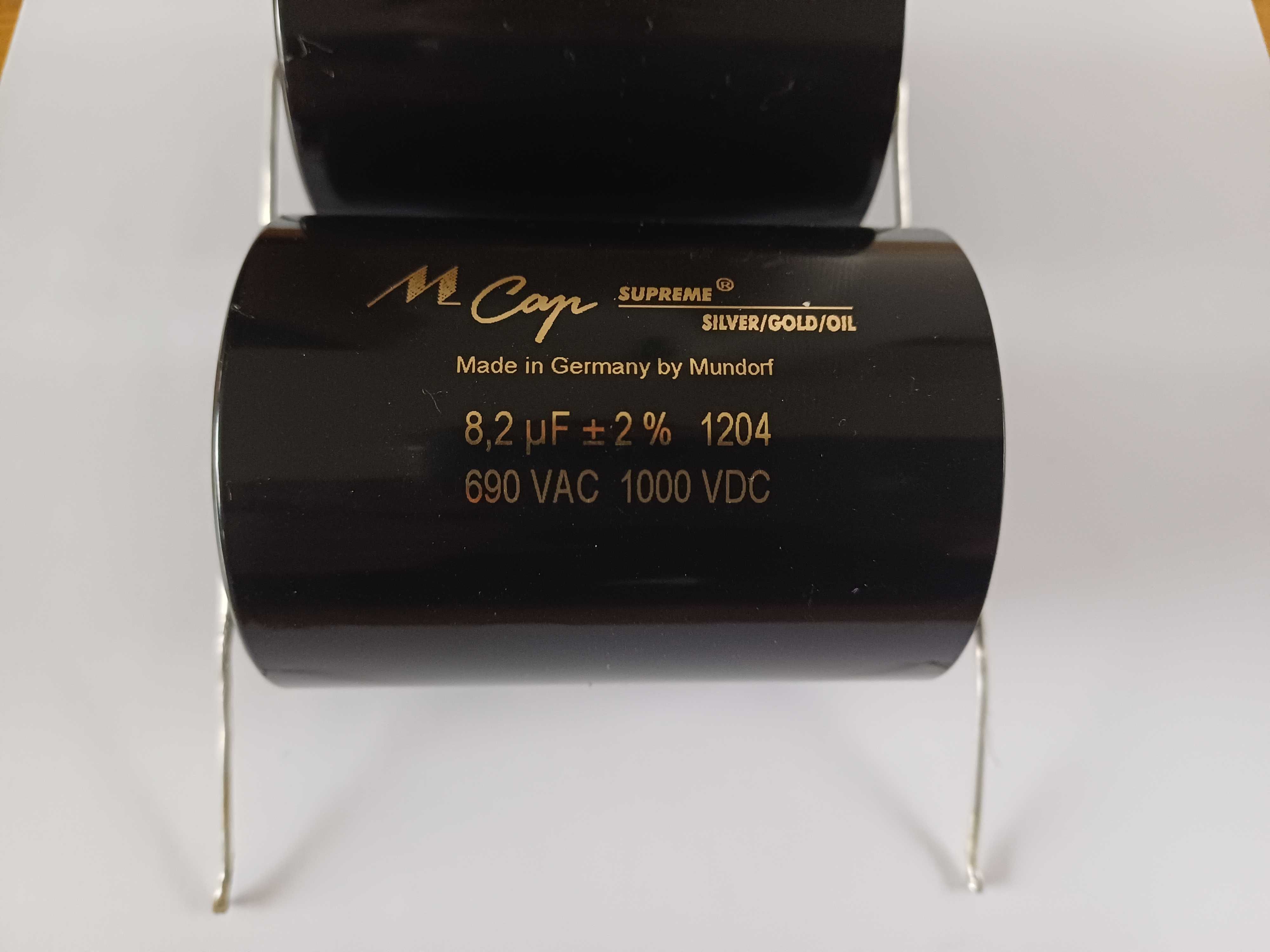 Kondensatory MUNDORF Supreme Silver Gold Oil 8,2 uF