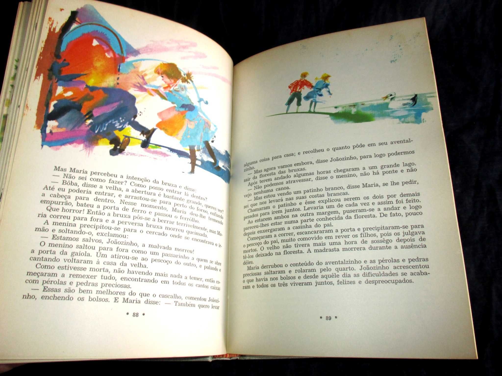 Livro Contos de Grimm Ilustrados por Grabianski 1ª edição 1968