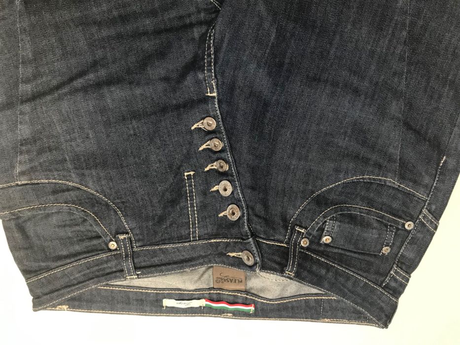 Please granatowe włoskie dżinsy L. Ideał