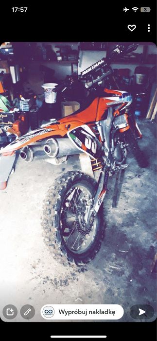 Honda crf 250 hm cała na części brak ramy, tylnego koła i wydechu