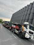 Transport maszyn budowlanych i rolniczych tiefbett niskopodwozie