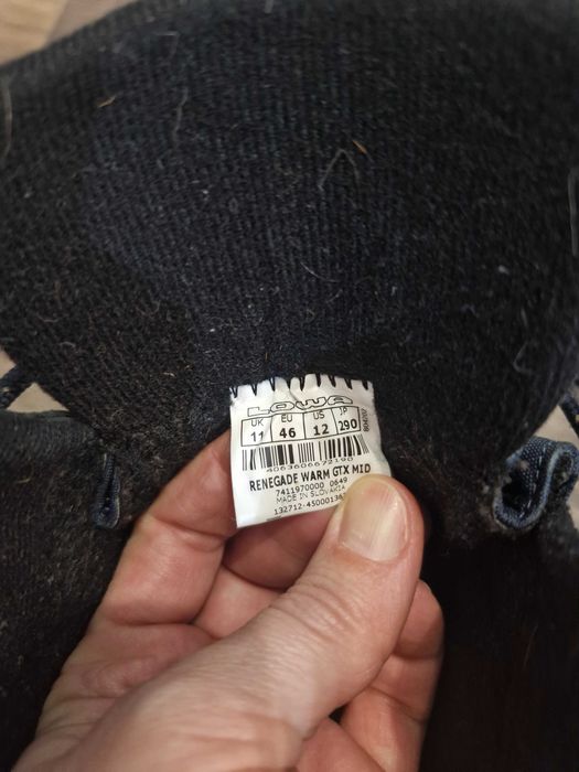 Зимові чоловічі черевики LOWA Renegade Warm GTX MID navy Gore-tex