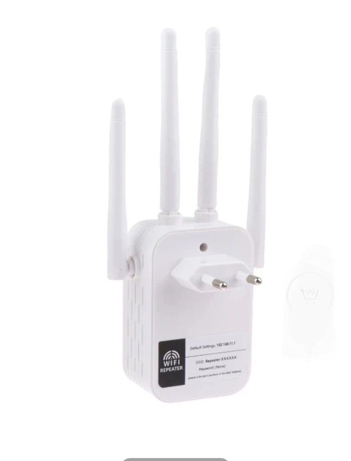 Підсилювач - подовжувач сигналу мережі wi-fi, 300 Мбіт/с.  Євро вилка.
