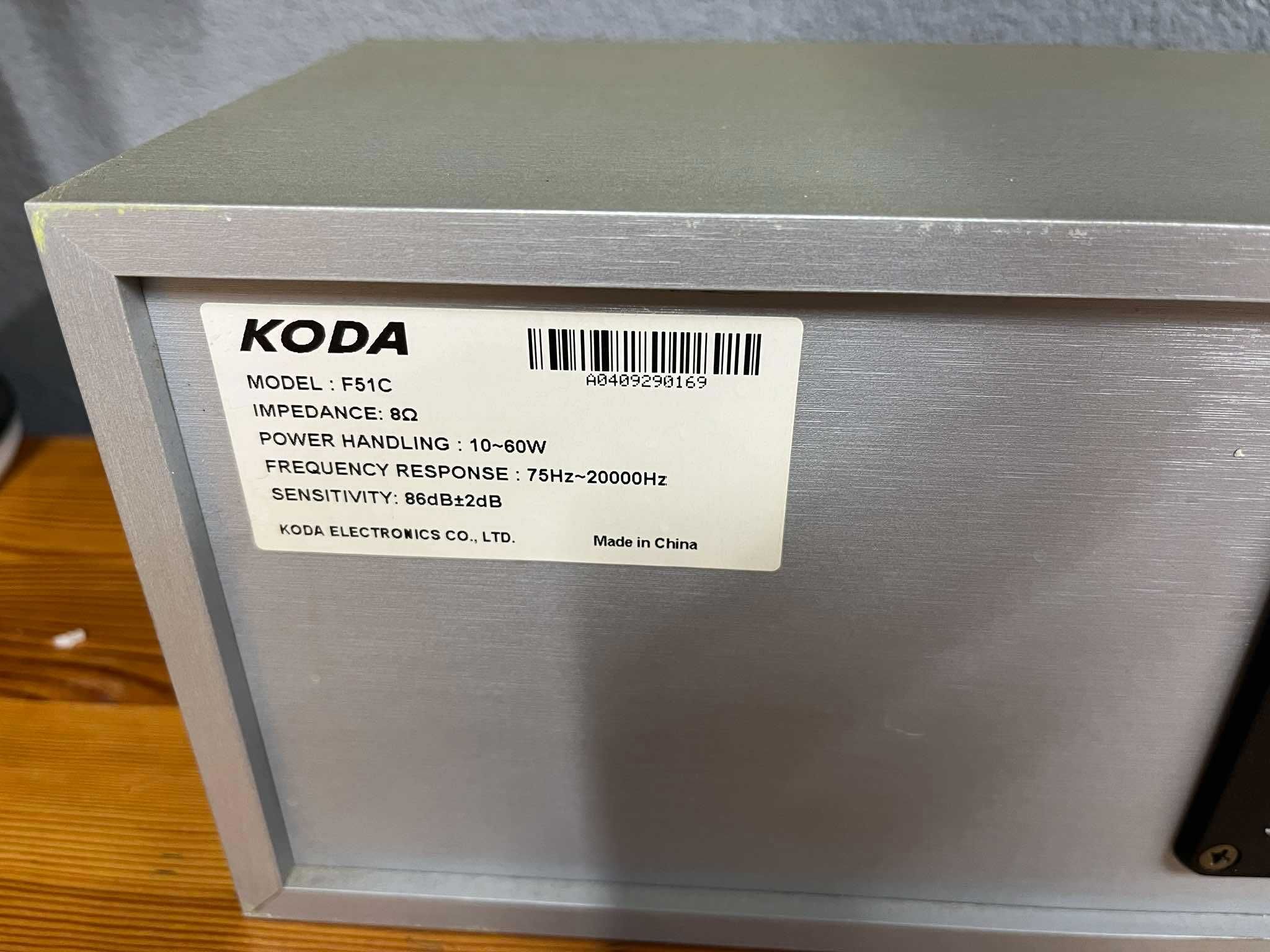 Kolumna Centralna Koda F51C