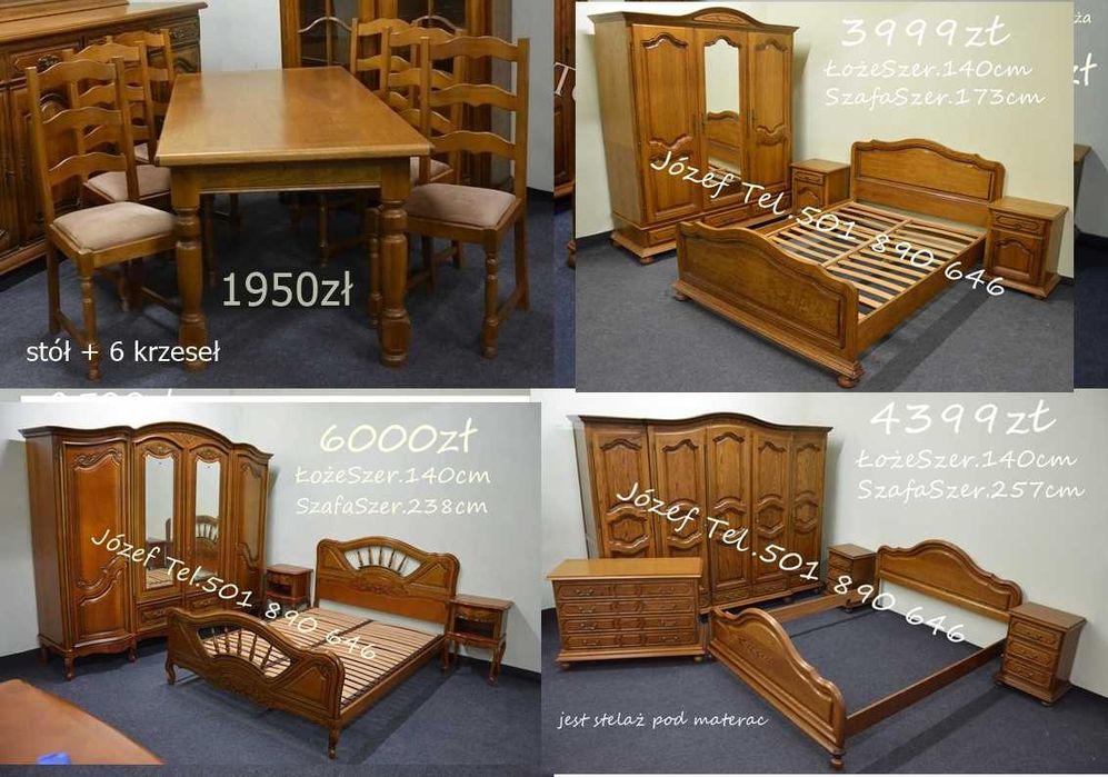 Meble do sypialni // Komplety Dębowe oraz Stylowe // Dowiozę