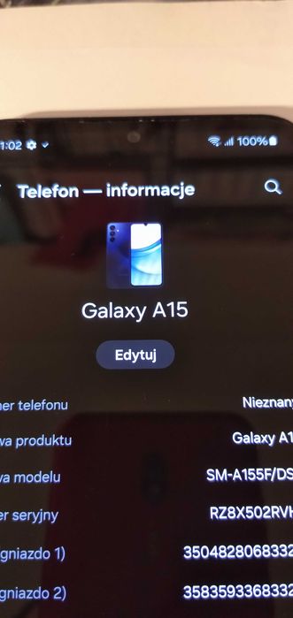 Okazja! Samsung Galaxy A 15, igła, bardzo mało używany.