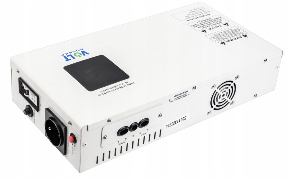 Стабілізатор напруги Volt Polska AVR 5000 SLIM 5000 Вт 5 кВт Настінний