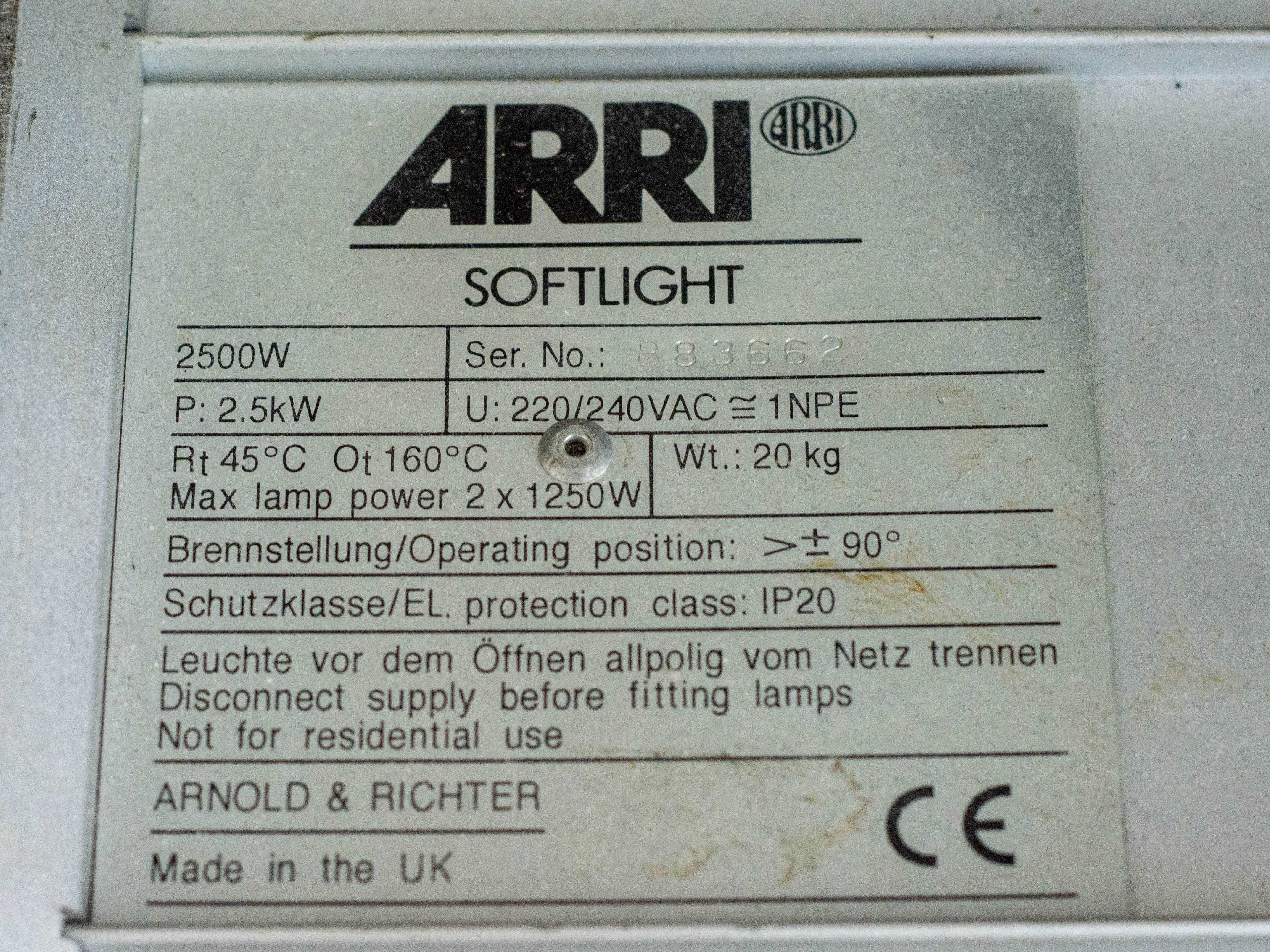 Arri Studio Softlight 2500W (dostępna przesyłka OLX)