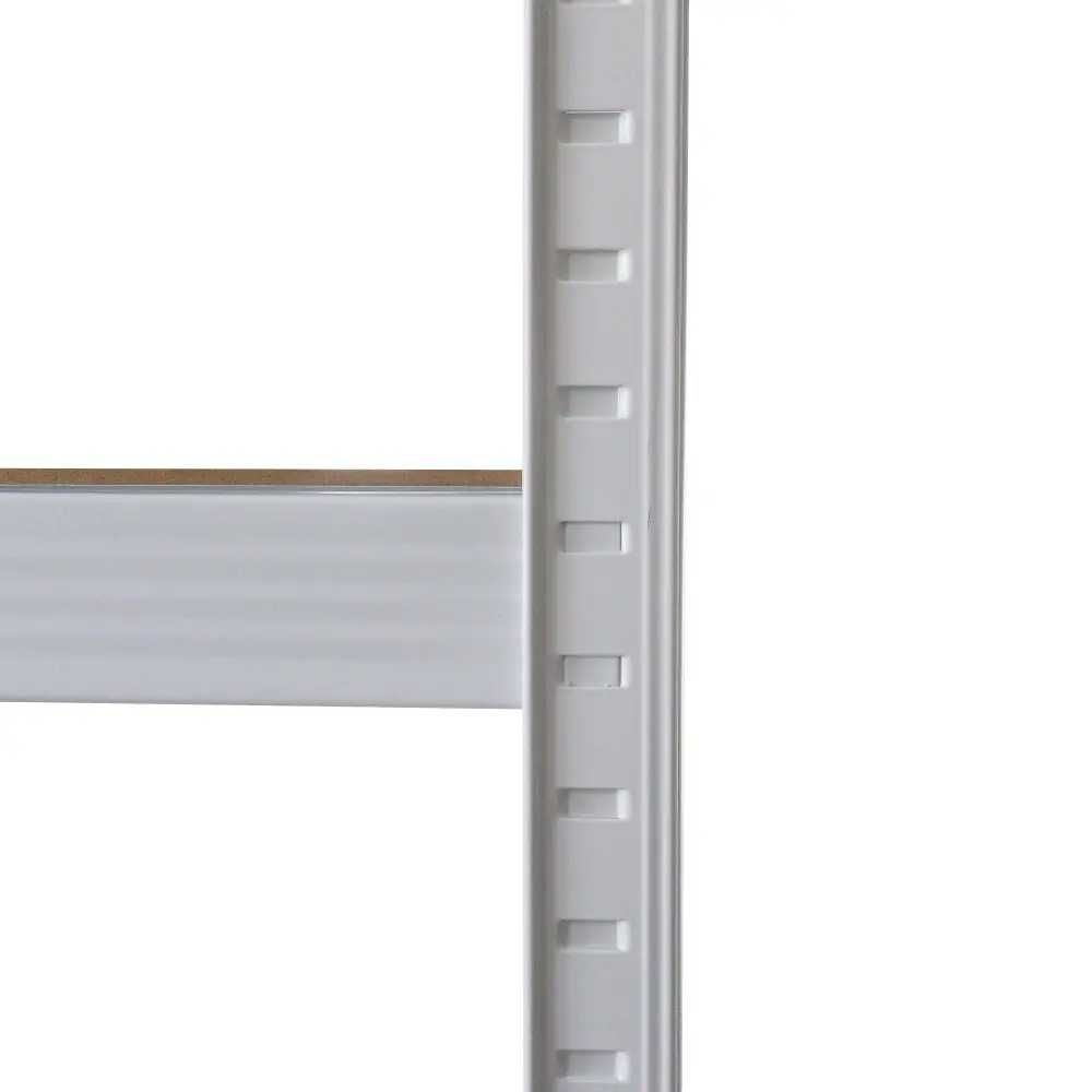 Белый металлический стеллаж 180х90х40 см/Полки для склада/Етажерка