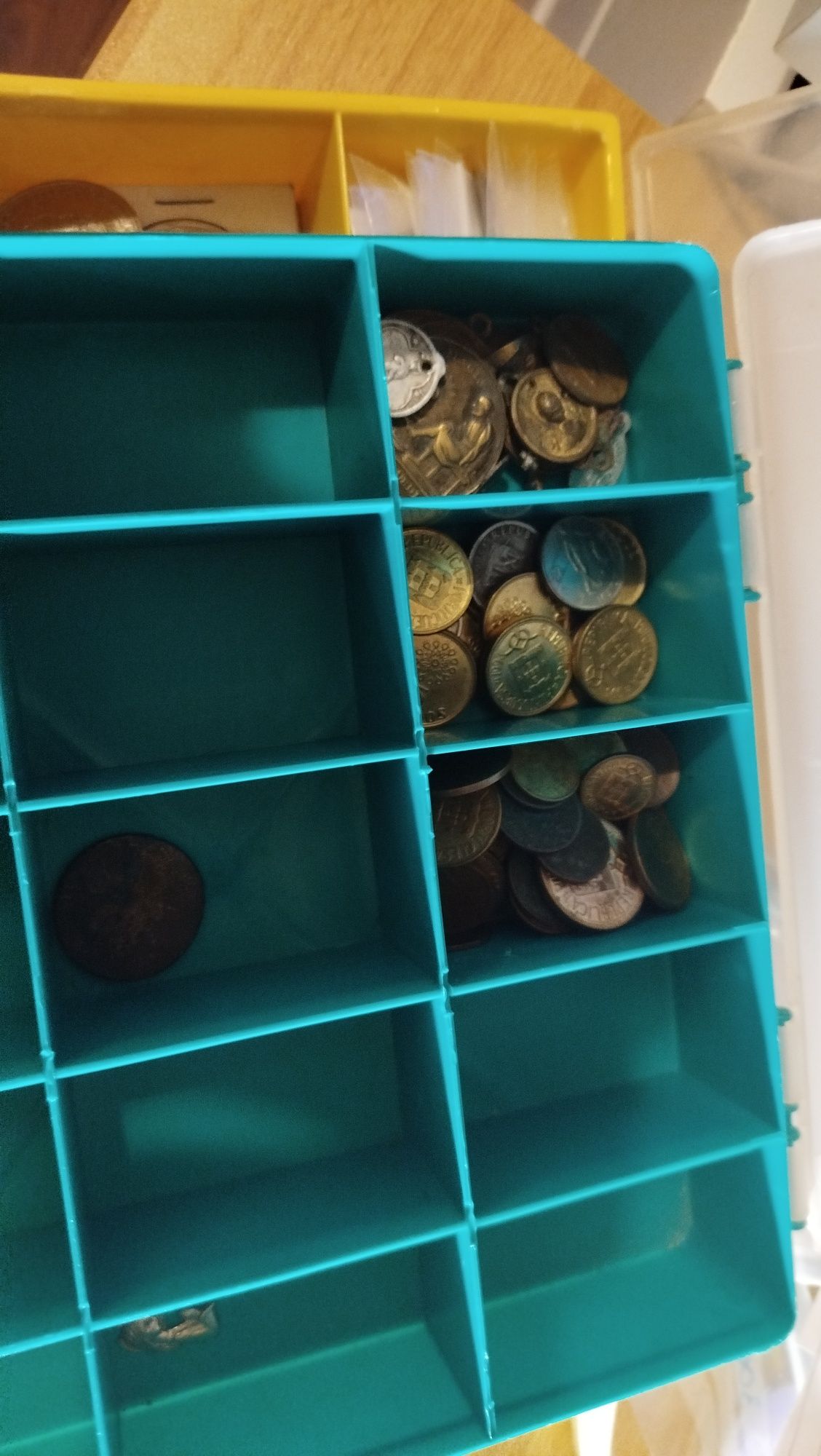 Coleção de moedas antigas