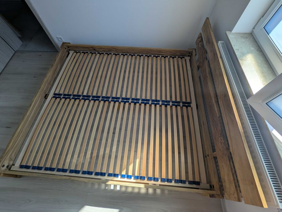 Stelaż Łóżko lite drewno Palisander ze stelażem 180x200