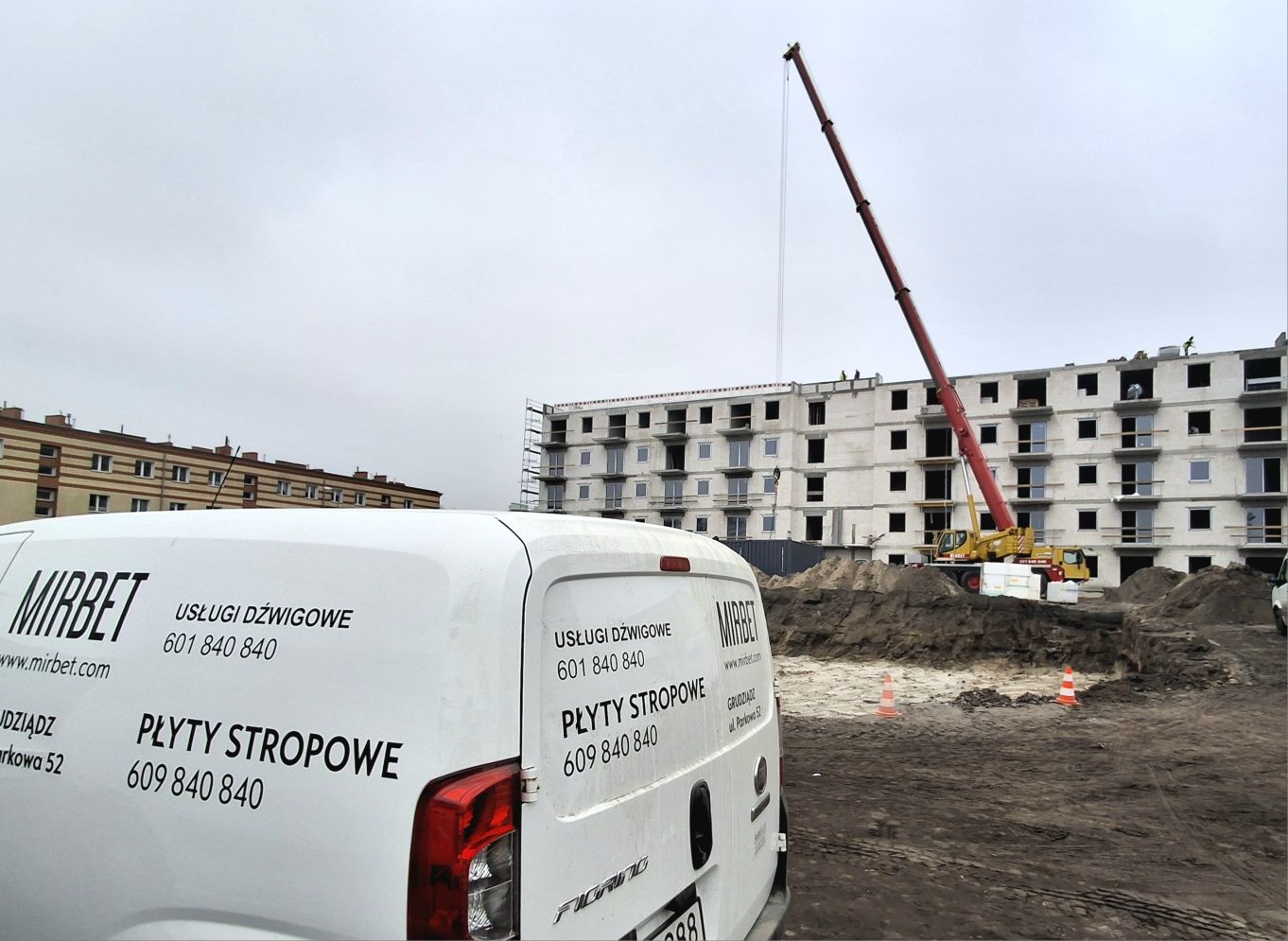 Dźwig usługi dźwigowe liebherr 55T żuraw samochodowy wynajem dźwigu