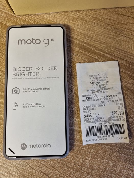 Nowa Motolorola G 15
