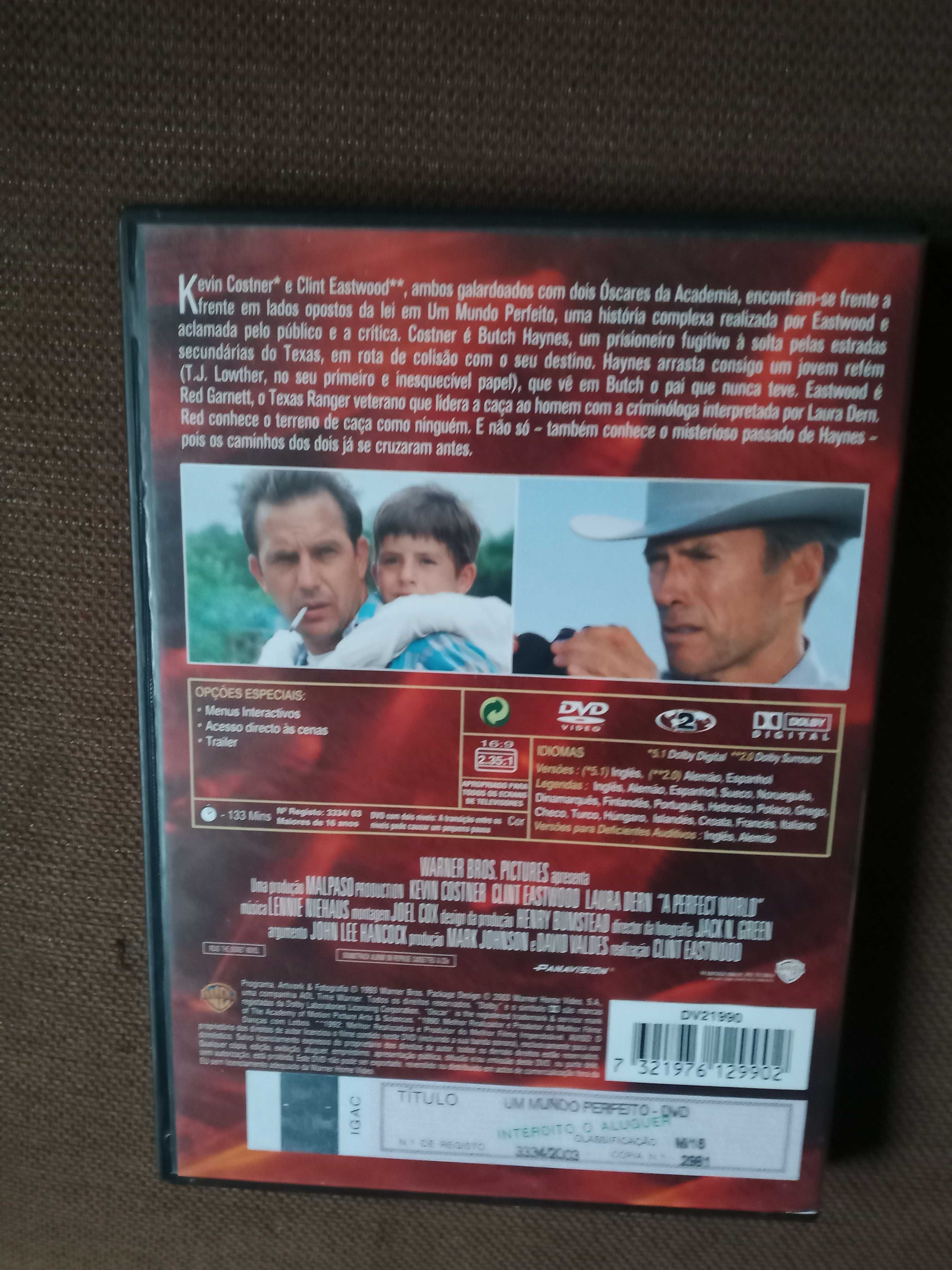 filme dvd original - um mundo perfeito