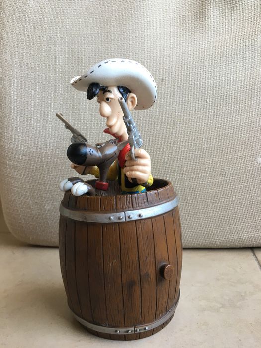 Mealheiro Lucky Luke e Rantanplan em PVC