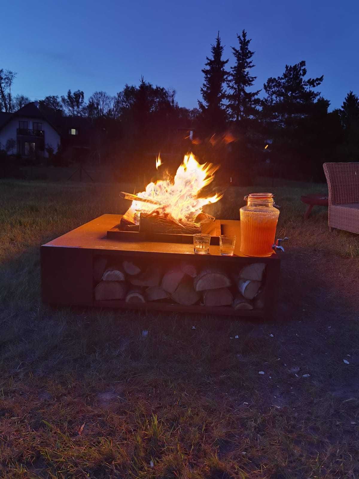 Palenisko ogrodowe z rusztem gril. Corten.polecam!!!