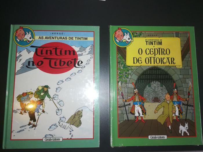 NOVOS e SELADOS - Álbuns Duplos Coleção Aventuras de Tintim de Hergé