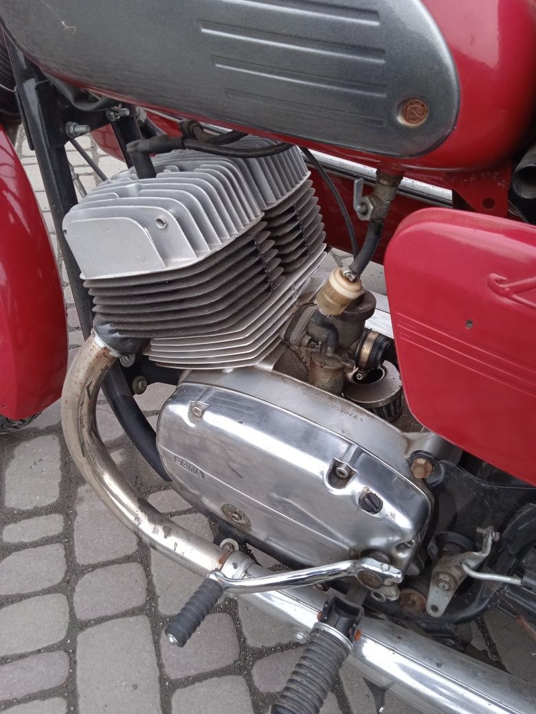 Jawa 634 с коляской