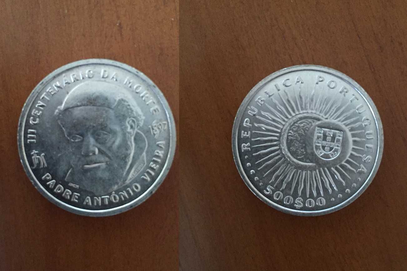 Moedas comemorativas 500 escudos várias preço unidade