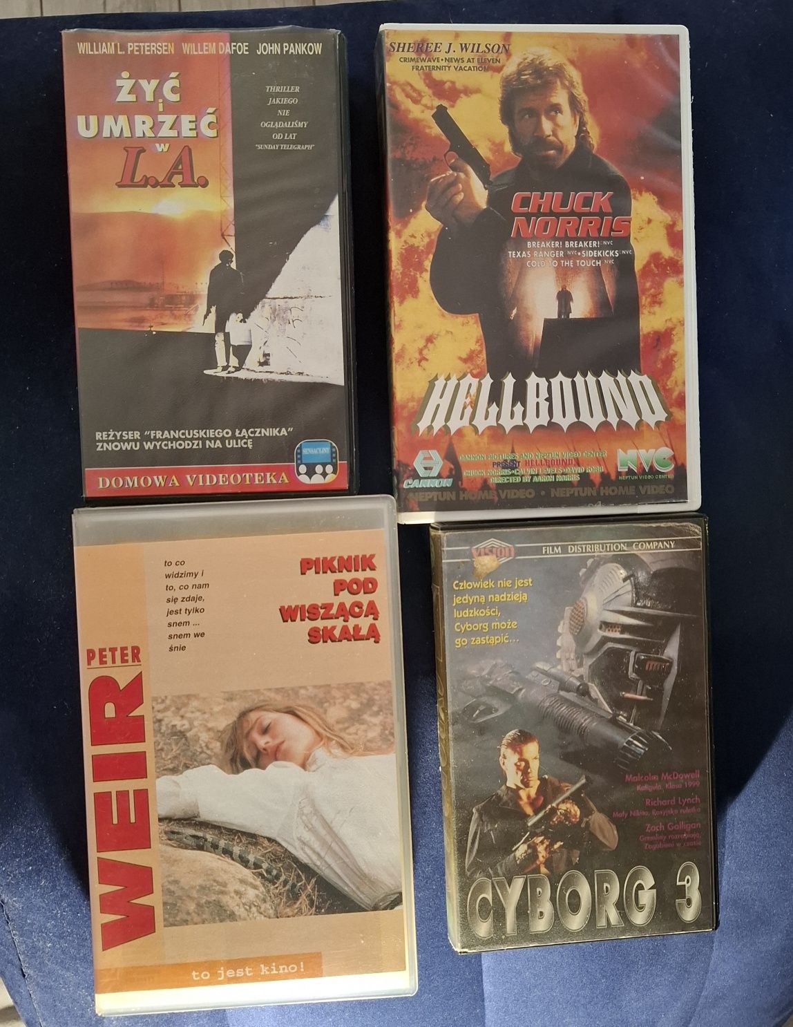 Żyć I umrzeć w L.A. Hellbound. Cyborg 3. Piknik pod... kasety VHS
