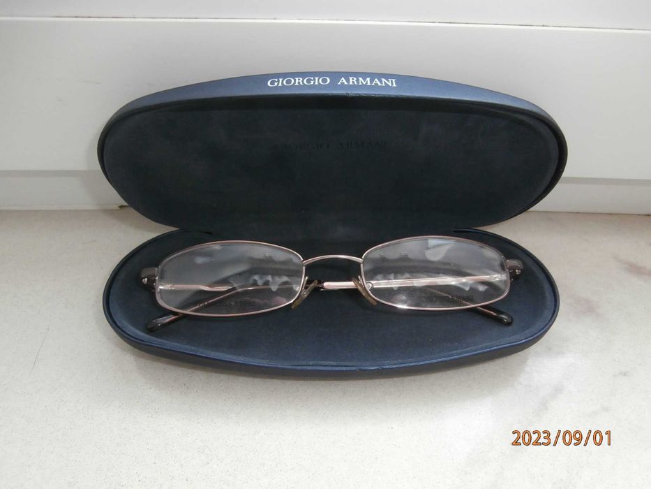 Oprawki ARMANI (0,00 D) + etui - oryginalne włoskie nieużywane