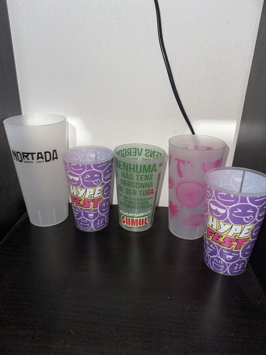 Coleçao de copos de eventos