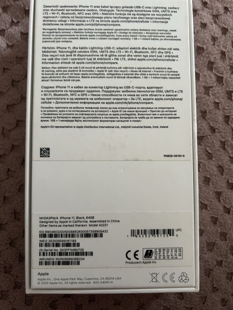 Iphone 11, black, 64 GB
