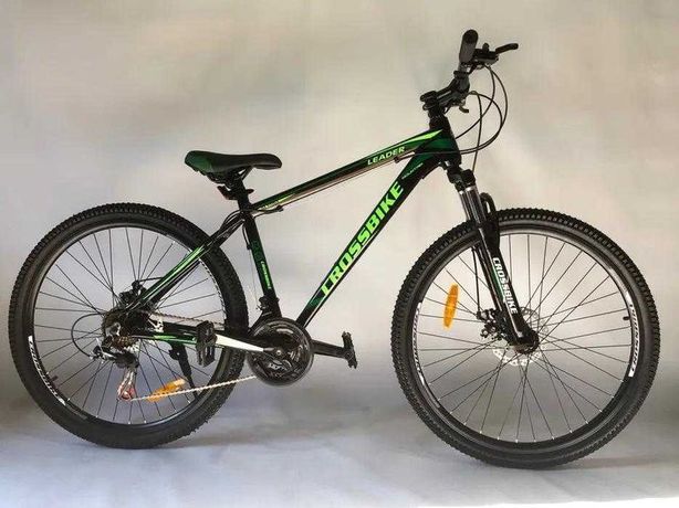 Велосипед 27.5" Crossbike Shark 2021 Рама 17" black-green