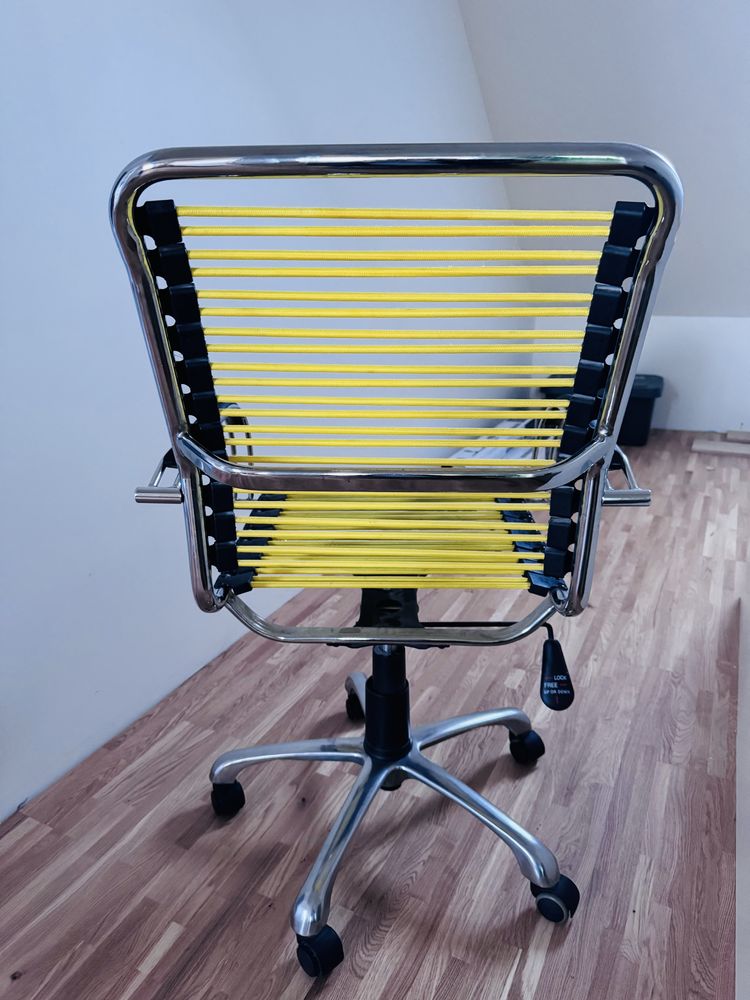 Krzesło gamingowe kręcone obrotowe biurowe vox żółte ikea grania