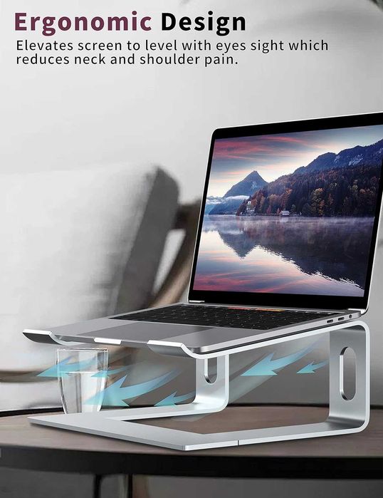 Подставка под ноутбук ALASHI Laptop Stand for Desk 10-15.6 серебро