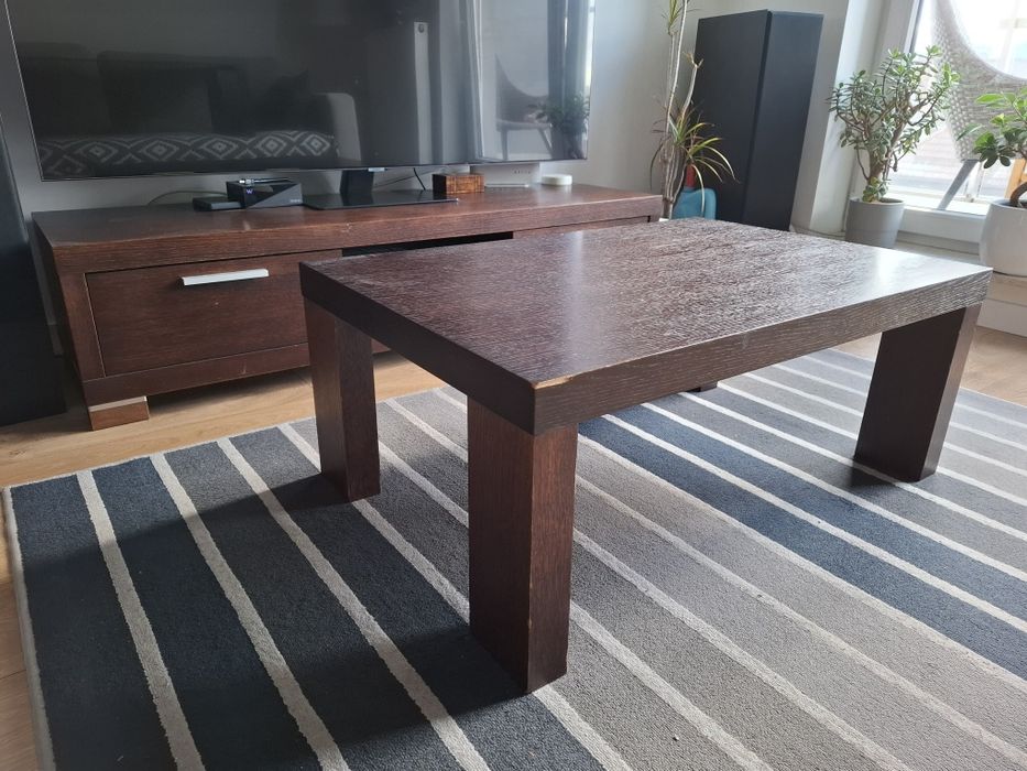 Ława fornir  90x60 wys. 37 firmy Paget drzewo drewniana