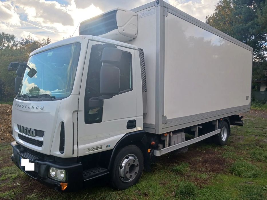 Iveco Eurocargo Izoterma 180KM 255 tyś Chłodnia Mroźnia 13r 100E18 Salon 230V KLIMA Agregat  Iveco Eurocargo 2013r SALON 255 tyś km Carrier Xarios 500 Chłodnia