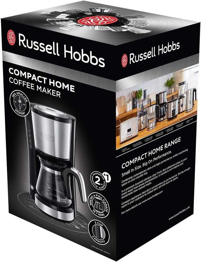 Russell Hobbs ekspres do kawy, przelewowy, kompaktowy, pojemność 740ml
