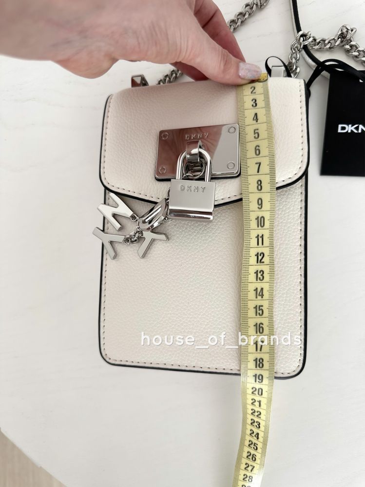 DKNY Женская кожаная сумочка вертикальная Elissa Phone жіноча сумка