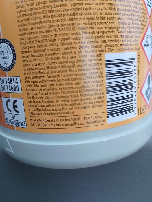 Клей для pvc трубы GRIFON,1л.