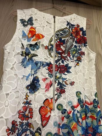 Vestido 101 Idees branco trabalhado