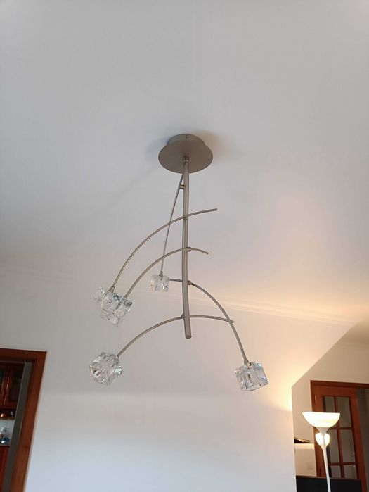 Candeeiro de tecto 5 lâmpadas