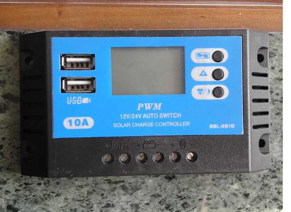 Regulator ładowania PWM RGL-8810 10 A 12-24 V .
